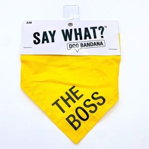 Say What? The Boss Dog Bandana